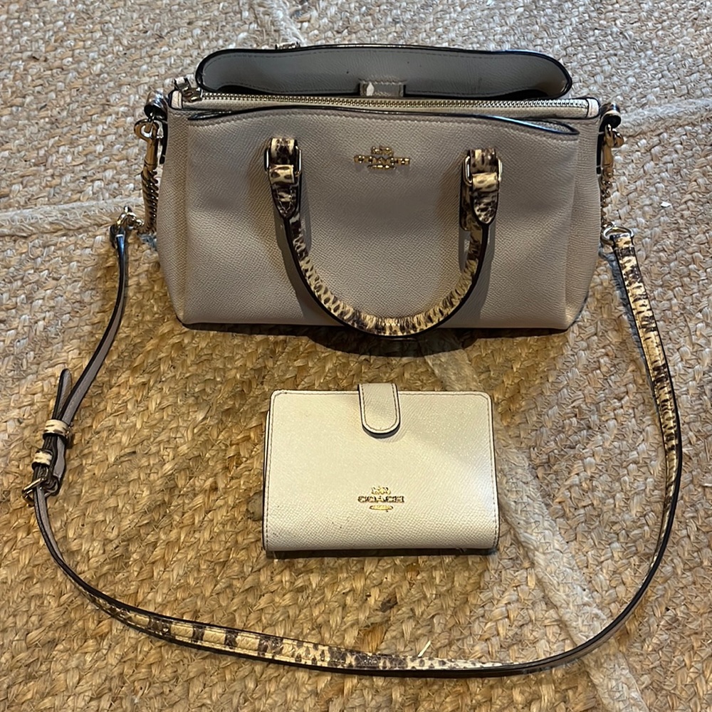 Coach matching crossbody and wallet